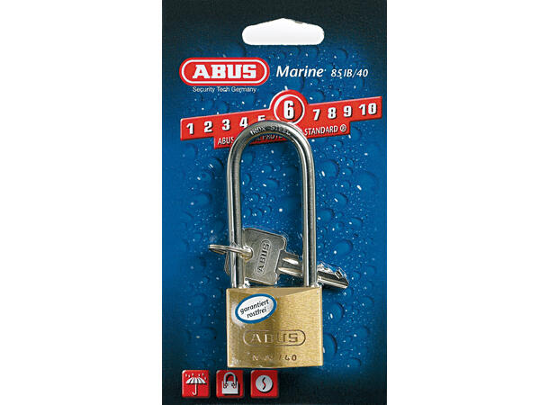 Hengelås Abus Marine - 85IB - Lang bøyle HB63 C/ESF - 40 mm 